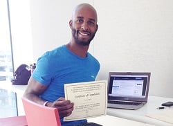 Legg Mason Scholarship Fund for Vocational Students Recipient Tavon Daye