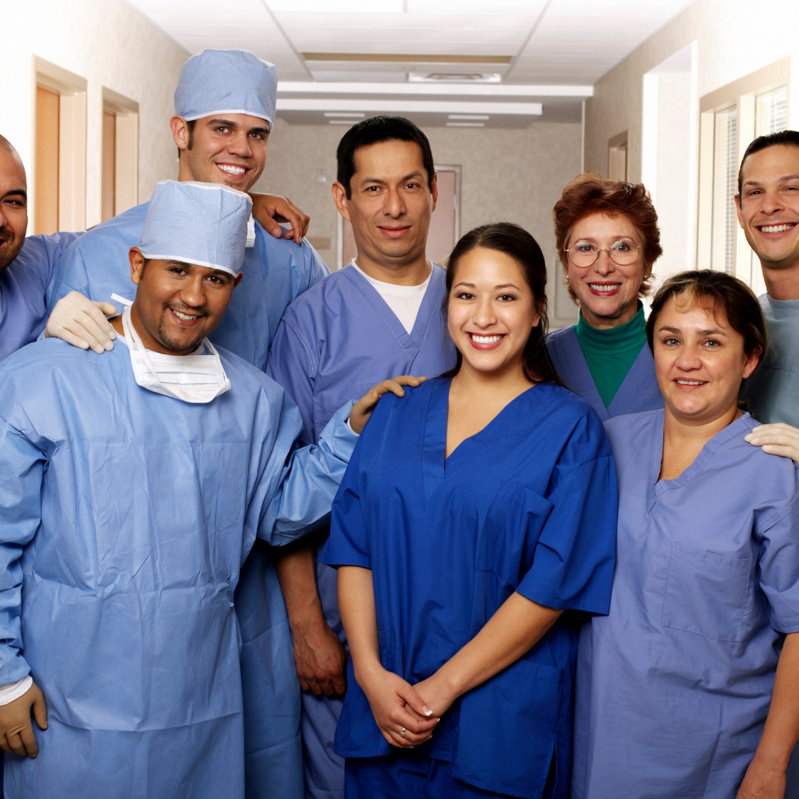 group of healthcare professionals posing for photo